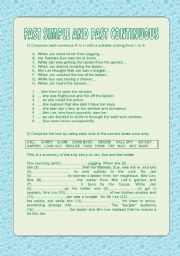 English Worksheet: Past Simple and Past Continuous