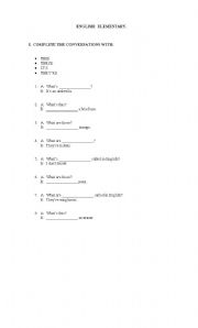 English worksheet: SIMPLE PRESENT WITH BE AND DEMONSTRATIVES  / USE OF PREPOSITIONS