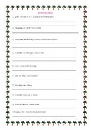 English Worksheet: Lets Punctuate