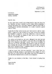 English Worksheet: compalining letter