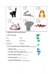 English worksheet: Who I am?