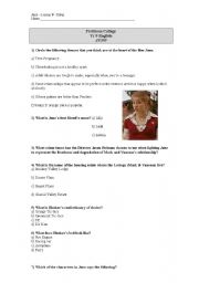 English Worksheet: Juno Trivia Handout