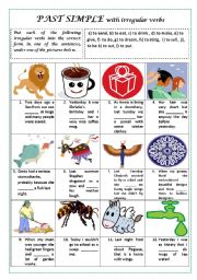 PAST SIMPLE WITH IRREGULAR VERBS (plus key)