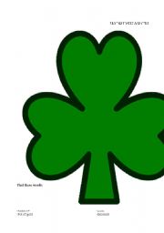 English worksheet: St patricks day or IRELAND Wordsearch