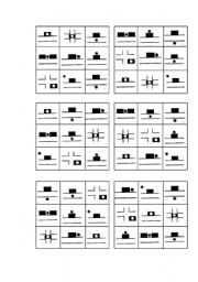 Bingo for prepositions of place