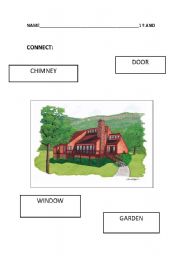 English Worksheet: Parts of a house
