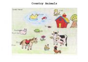 English worksheet: country animals