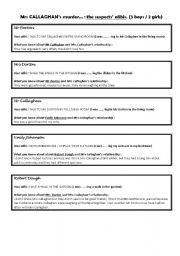 English worksheet: Alibis 3e