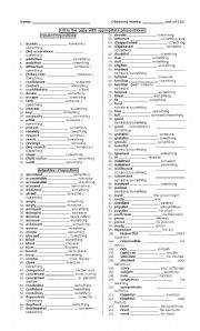 English Worksheet: Test on Prepositions