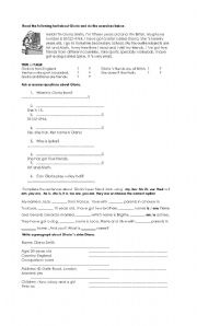 English Worksheet: present simple verb to be