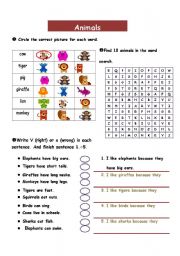 animals_word search_likes and dislikes