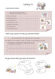 English Worksheet: Going to 