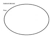 English Worksheet: Parts of the face - to cut olny