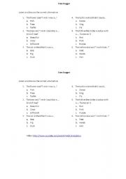 English worksheet: Tree Hugger - song activity (wish +past)