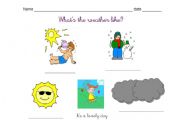 English worksheet: Weather