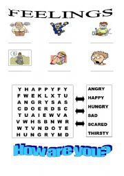 English Worksheet: Feelings