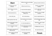 English Worksheet: Board Game to practice linkers