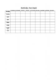 English Worksheet: Battleship Past Simple