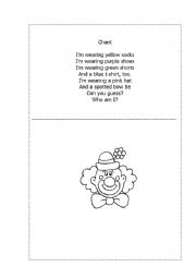 English Worksheet: Who am I?