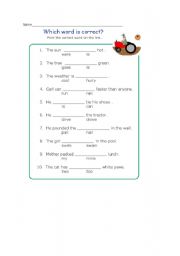 English worksheet: grammar worksheet