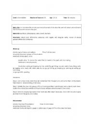 English Worksheet: LESSONPLANNING