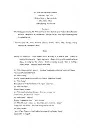 English Worksheet: Mr. White and the Seven Students
