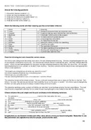 English Worksheet: crime test