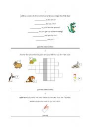 English Worksheet: Treasure hunt