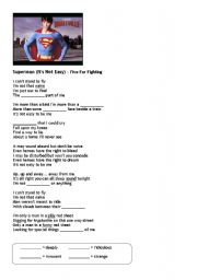 English worksheet: Superman