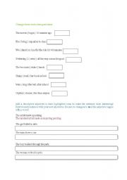 English Worksheet: Past tense