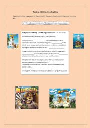 English worksheet: Reading cloze Madagascar