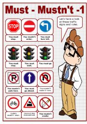 MUST - MUSTNT - 1 - TRAFFIC RULES POSTER (editable)