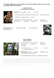 English Worksheet: Braveheart