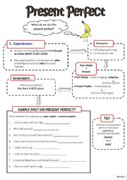 English Worksheet: Present Perfect Explained