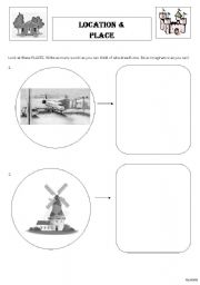 English worksheet: Creative Writing, Location & Place