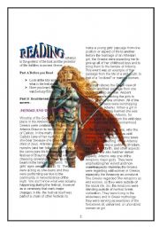 English Worksheet: reading past contious