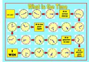 English Worksheet: Time -Game