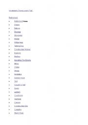 English Worksheet: Vocabulary for Film 