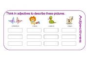 English Worksheet: Adjectives 