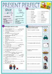 PRESENT PERFECT with SINCE and FOR