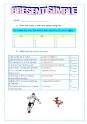 English Worksheet: PRESENT SIMPLE QUIZ