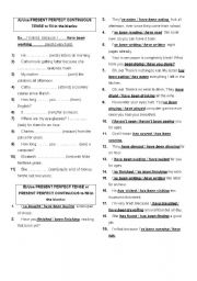 English Worksheet: PRESENT PERFECT CONTINUOUS