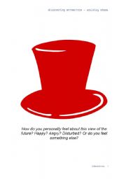 English Worksheet: ten thinking hats