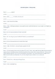 English worksheet: Interview by phone 2