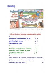 English Worksheet: Reading