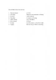 English Worksheet: Going to Future, Future Simple, Simple Present with Future Meaning...