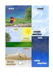 English worksheet: Weather