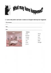 English Worksheet: Detective investigation part1