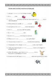 English worksheet: Past Simple