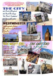 English Worksheet: London. After-reading activity